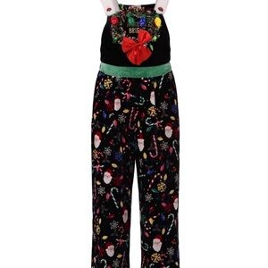 No Boundries Christmas Light up Jumpsuit NEW X-Small - XL